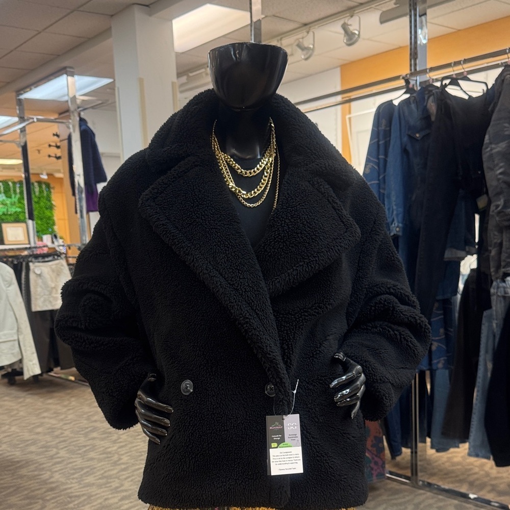 GAP Women's Black Teddy Jacket